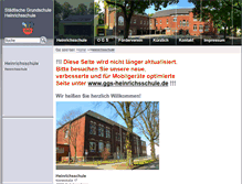 Tablet Screenshot of heinrichsschule.de